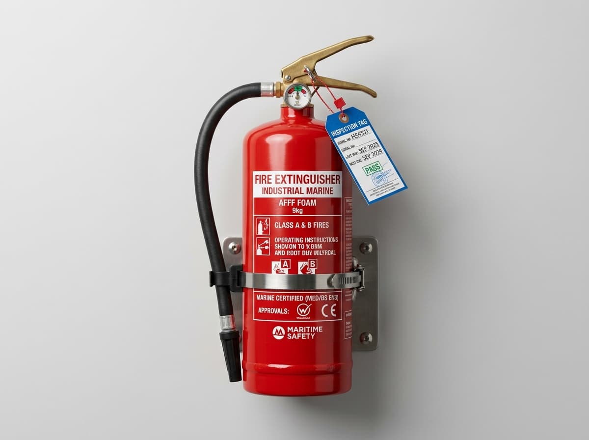 Marine certified industrial fire extinguishers