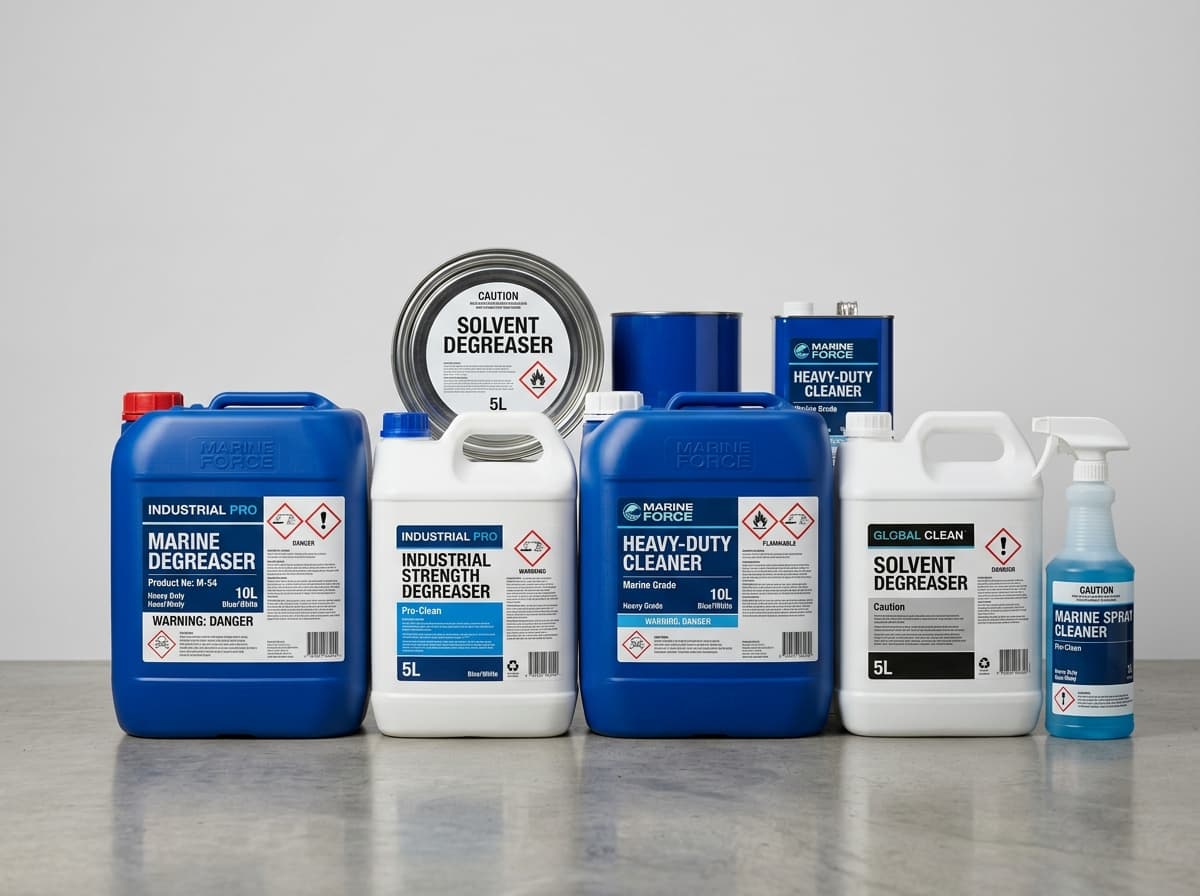 Heavy duty industrial degreaser and marine cleaning agents