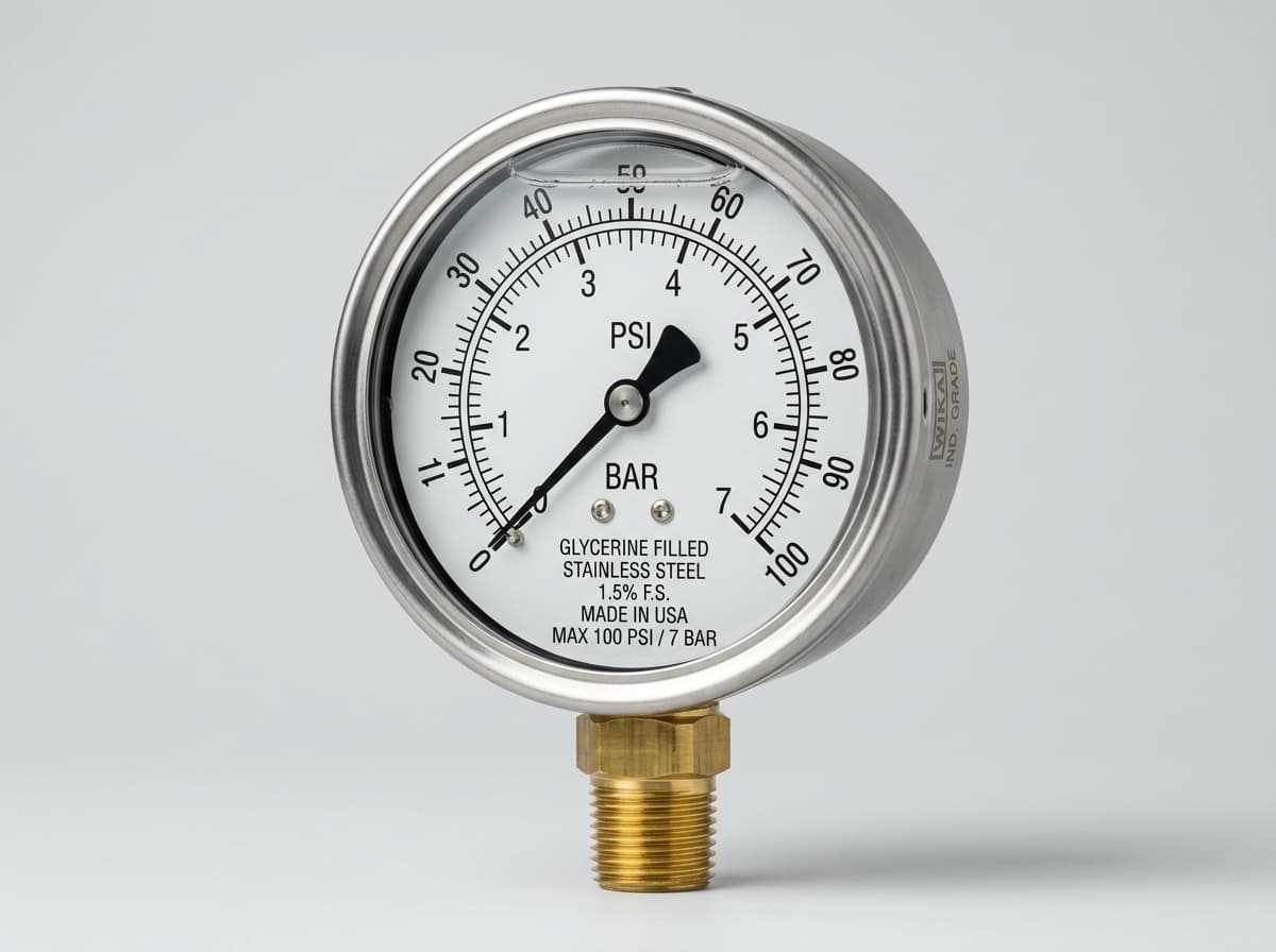 High-precision industrial pressure gauge